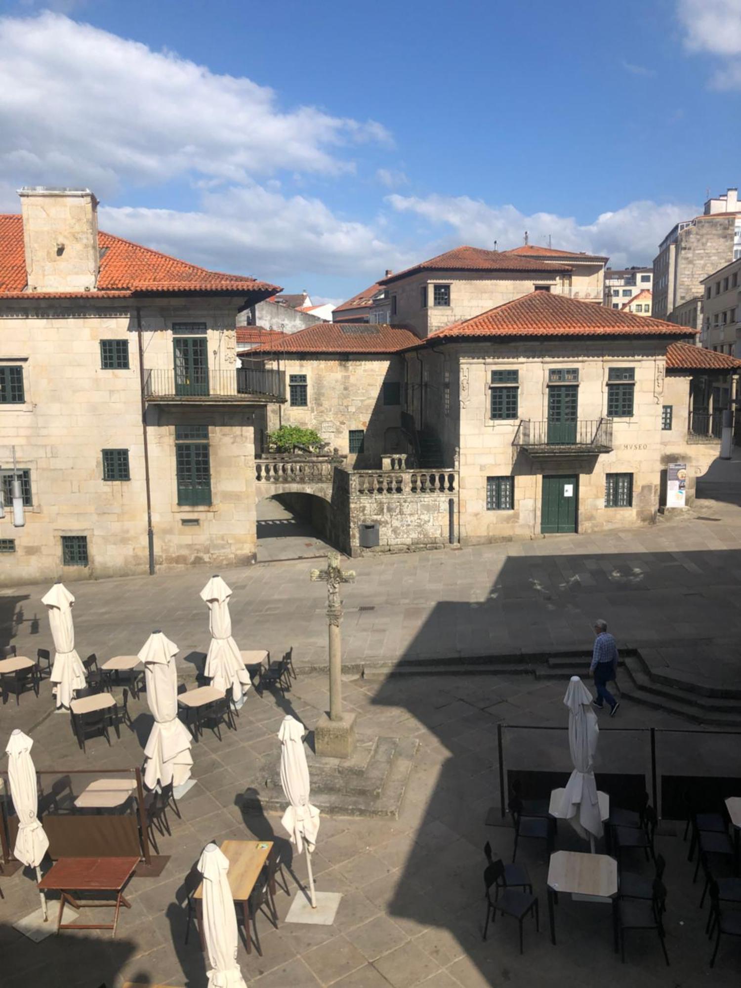 Casa Emblematica Rosarillo Plaza De La Lena Lägenhet Pontevedra Exteriör bild